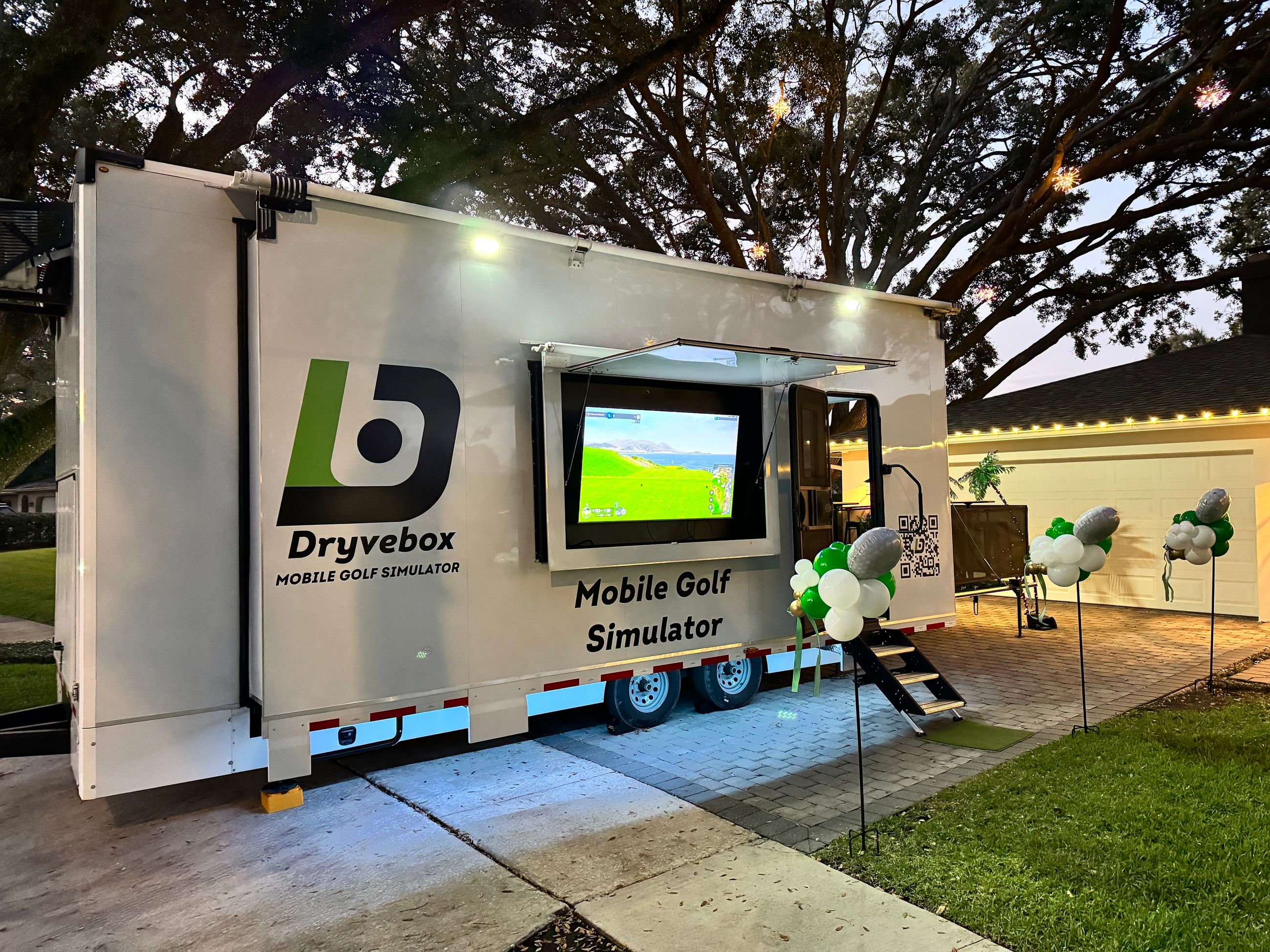 Tampa mobile golf simulator tampa fl dryvebox
